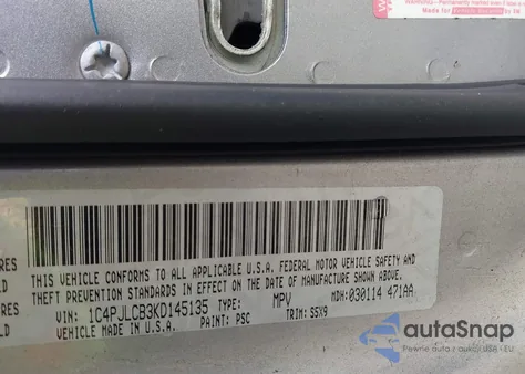 2019 Jeep Cherokee Latitude Fwd from USA, damaged, VIN 1C4PJLCB3KD145135